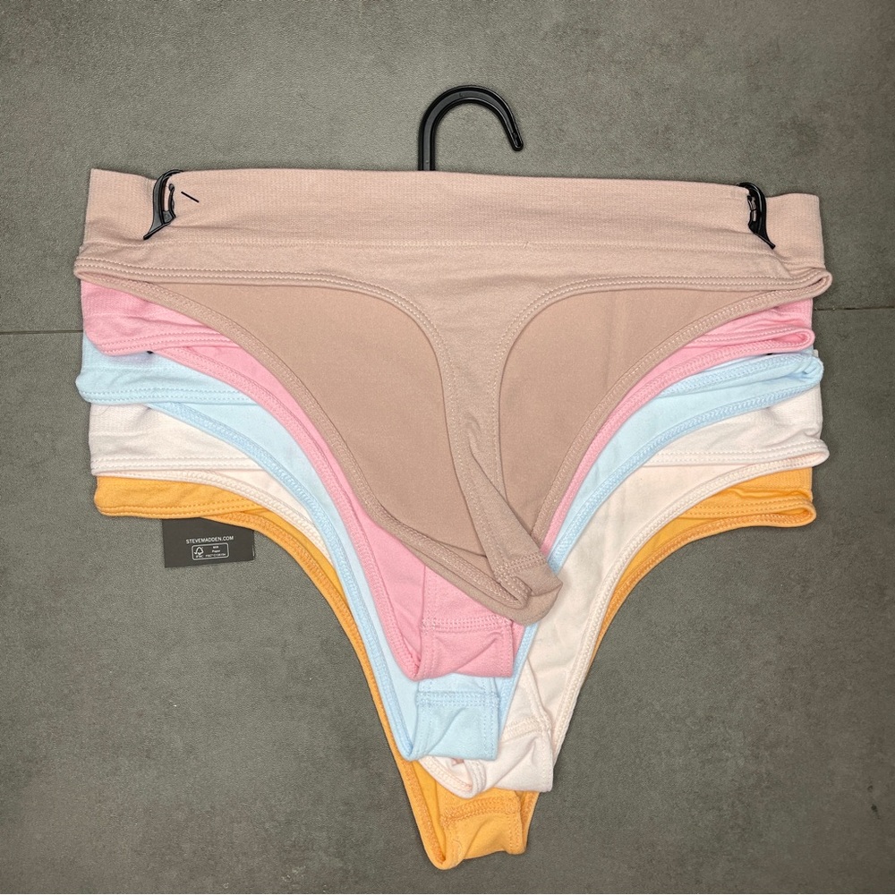 Steve Madden Seamless Thong -‎ Set of 5 - Picture 2 of 2